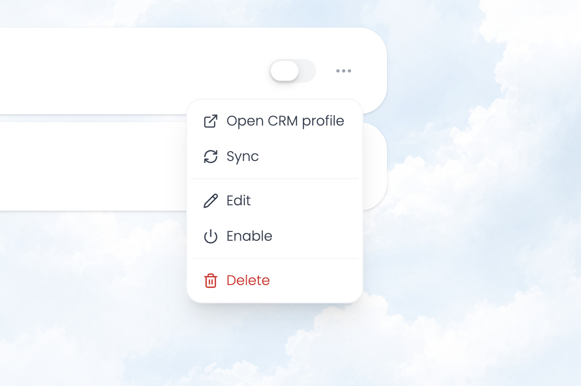 Calendar screen